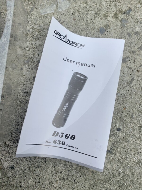 米軍放出品 ORCA TORCH D560 D560 ダイビング ライト