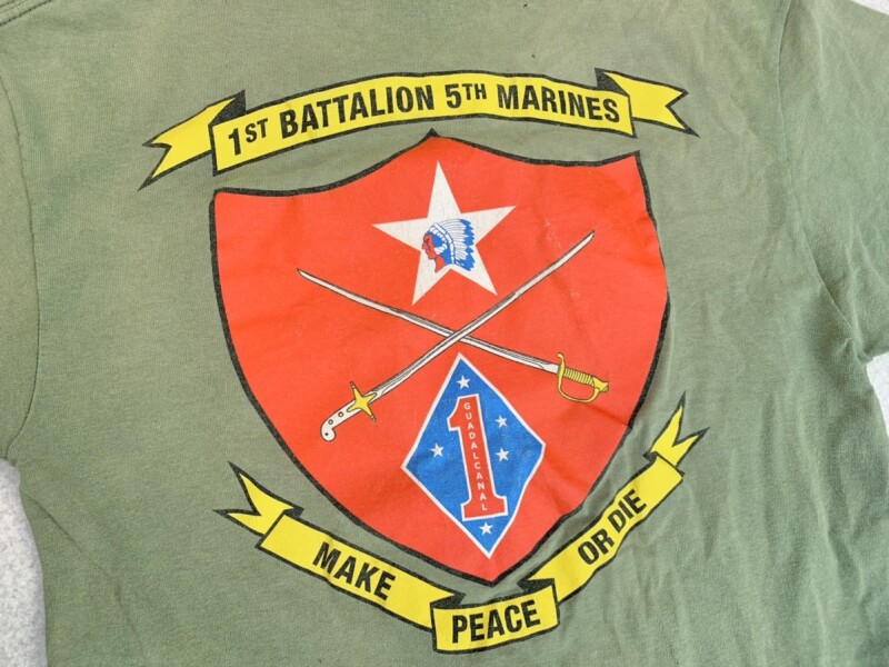 画像1: 海兵隊実物 1st Battalion, 5th Marines Tシャツ (1)