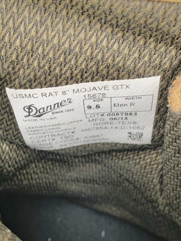 海兵隊実物 ゴアテックス DANNER USMC RAT 8