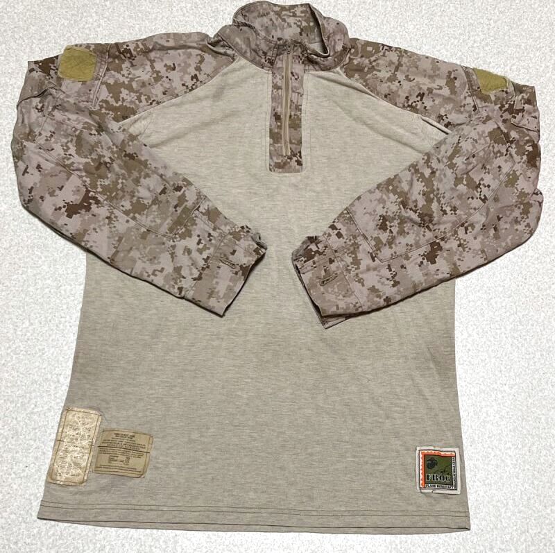 画像1: 米軍実物　FROG　デザートマーパットコンバットシャツ　L-R (1)