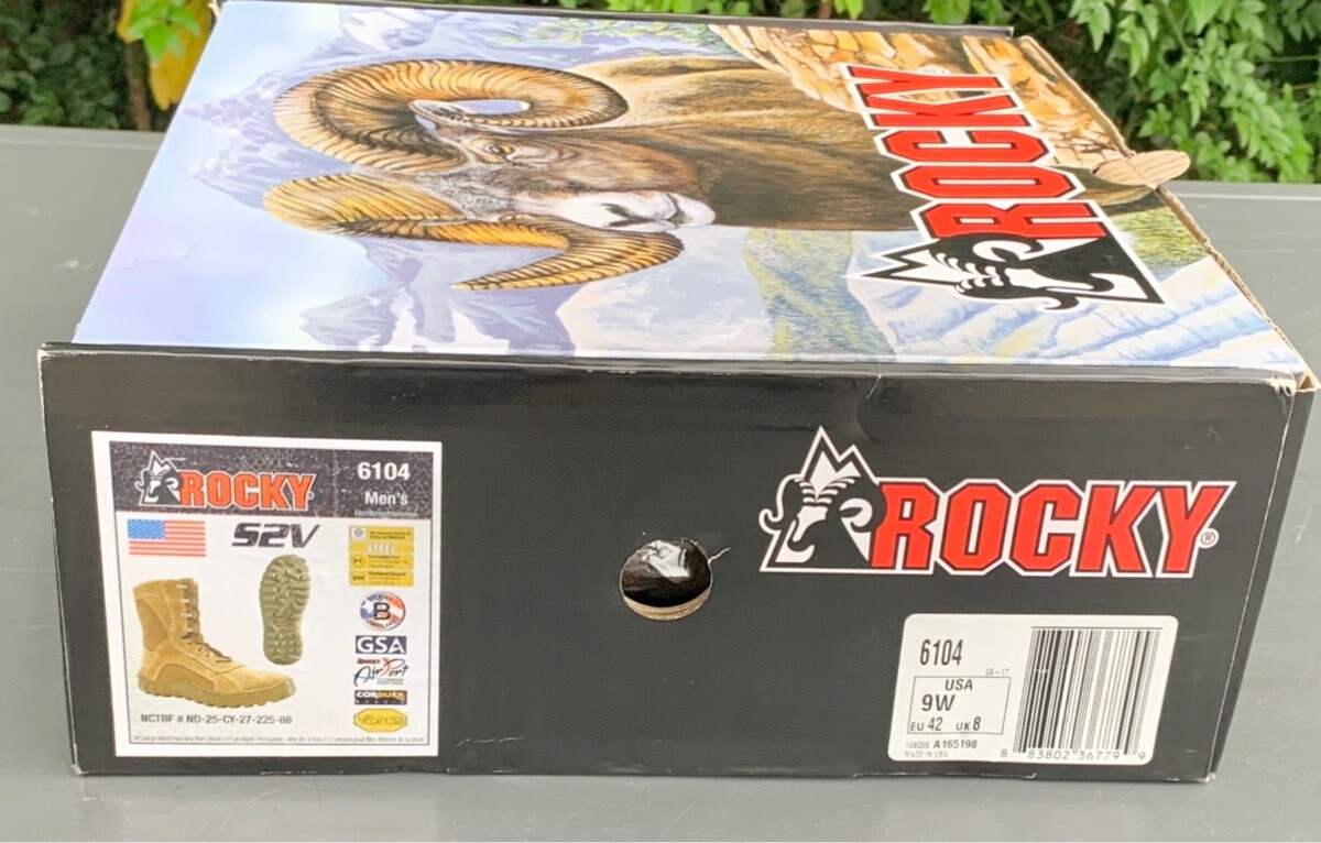 米軍実物 Rocky S2V スチールトゥ タクティカルブーツ 9W ミリタリーブーツ