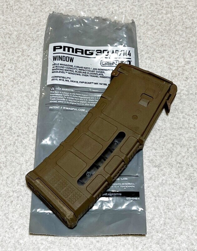 米軍実物 MAGPUL PMAG 30 GEN M3 AR-15/M4/M16 30連マガジン WINDOW 両 