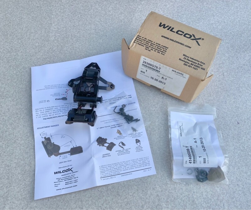 米軍実物 WILCOX L2G05 NVG マウント ヘルメット 米軍実物 WILCOX L2G05 NVG マウント ヘルメット
