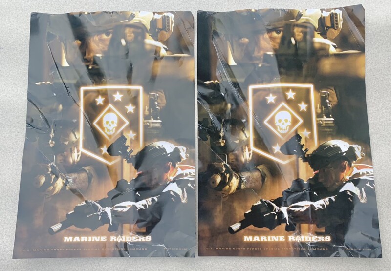 画像1: 米海兵隊実物 USMC公式 MARSOC MARINE RAIDERS ポスター  (1)