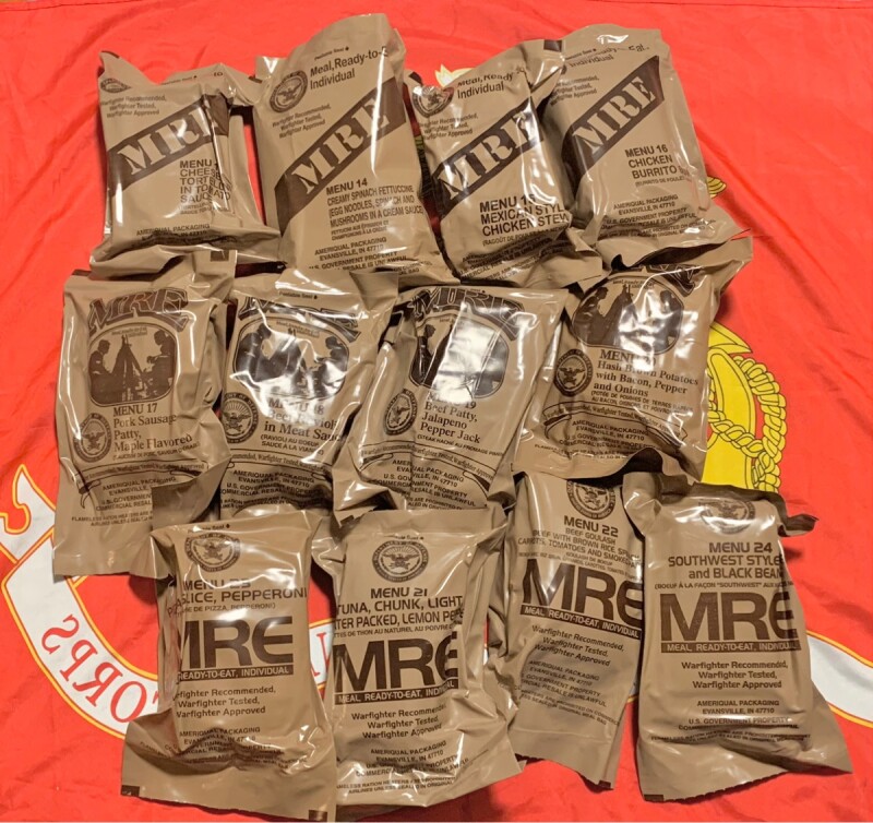 MRE 米軍　Bメニュー12食　2019年検品