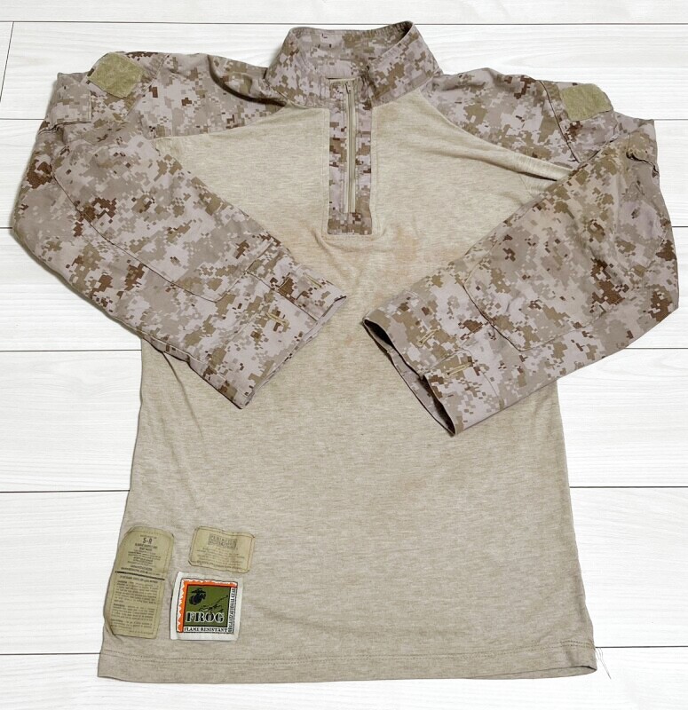 画像1: 米軍実物　FROG　デザートマーパットコンバットシャツ　S-R (1)