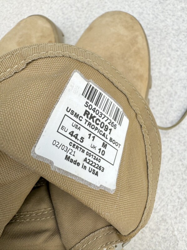新型 !!米海兵隊実物 Rocky USMC Tropical Boot 11M ミリタリー