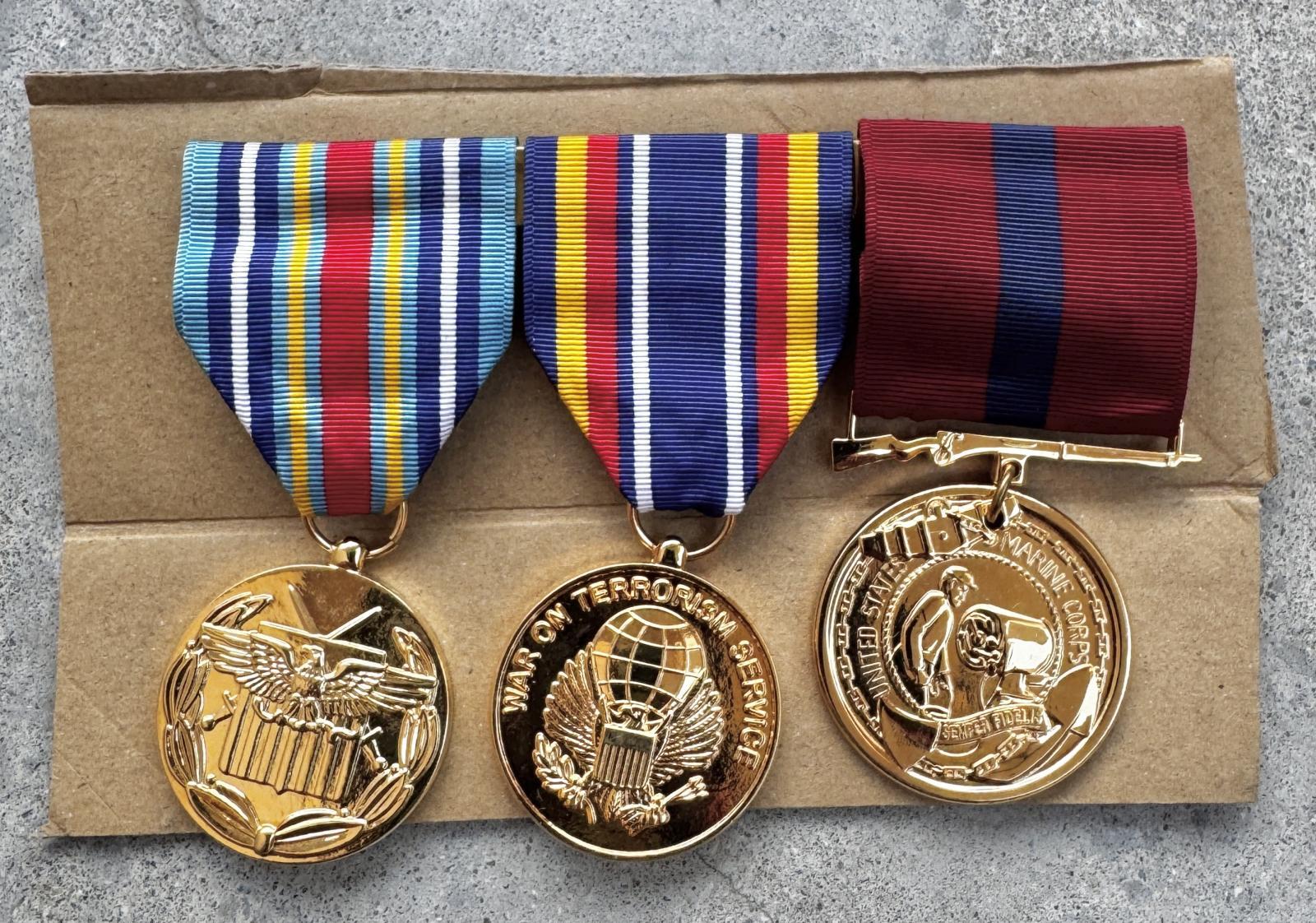 米海兵隊放出品 US MARINE リボン 勲章 リボン／リボンバー／ボタン