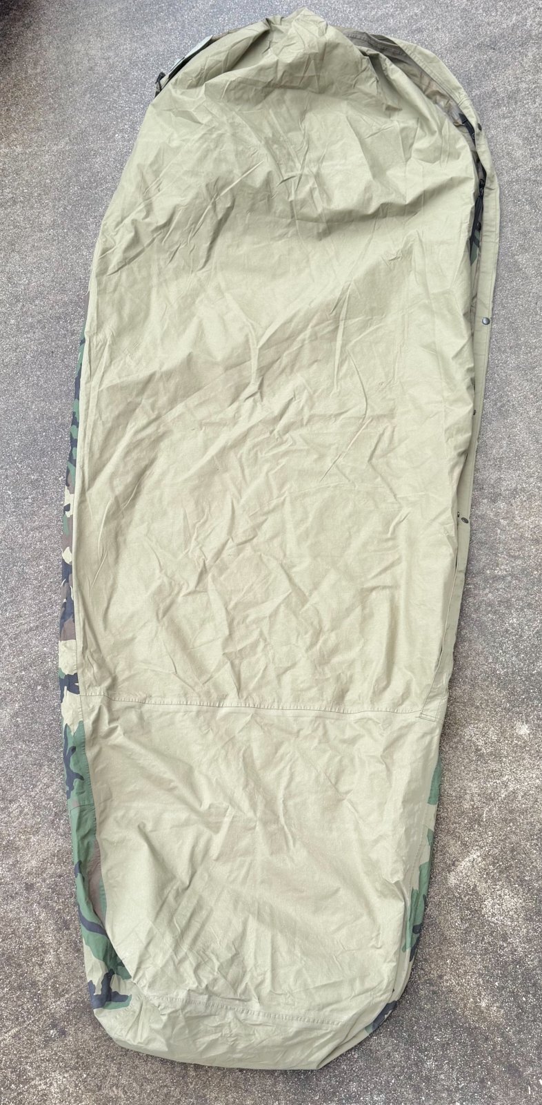 迷彩 ゴアテックス スリーピングバッグ モジュラー スリーピングバッグ セット 寝袋 ゴアテックスカバー 米軍