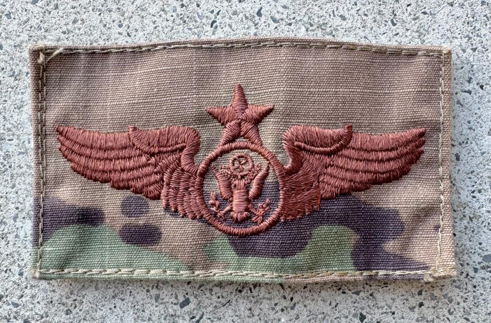 米軍実物 USAF Qualification Badge-Aircrew Enlisted Senior- OCP Sew