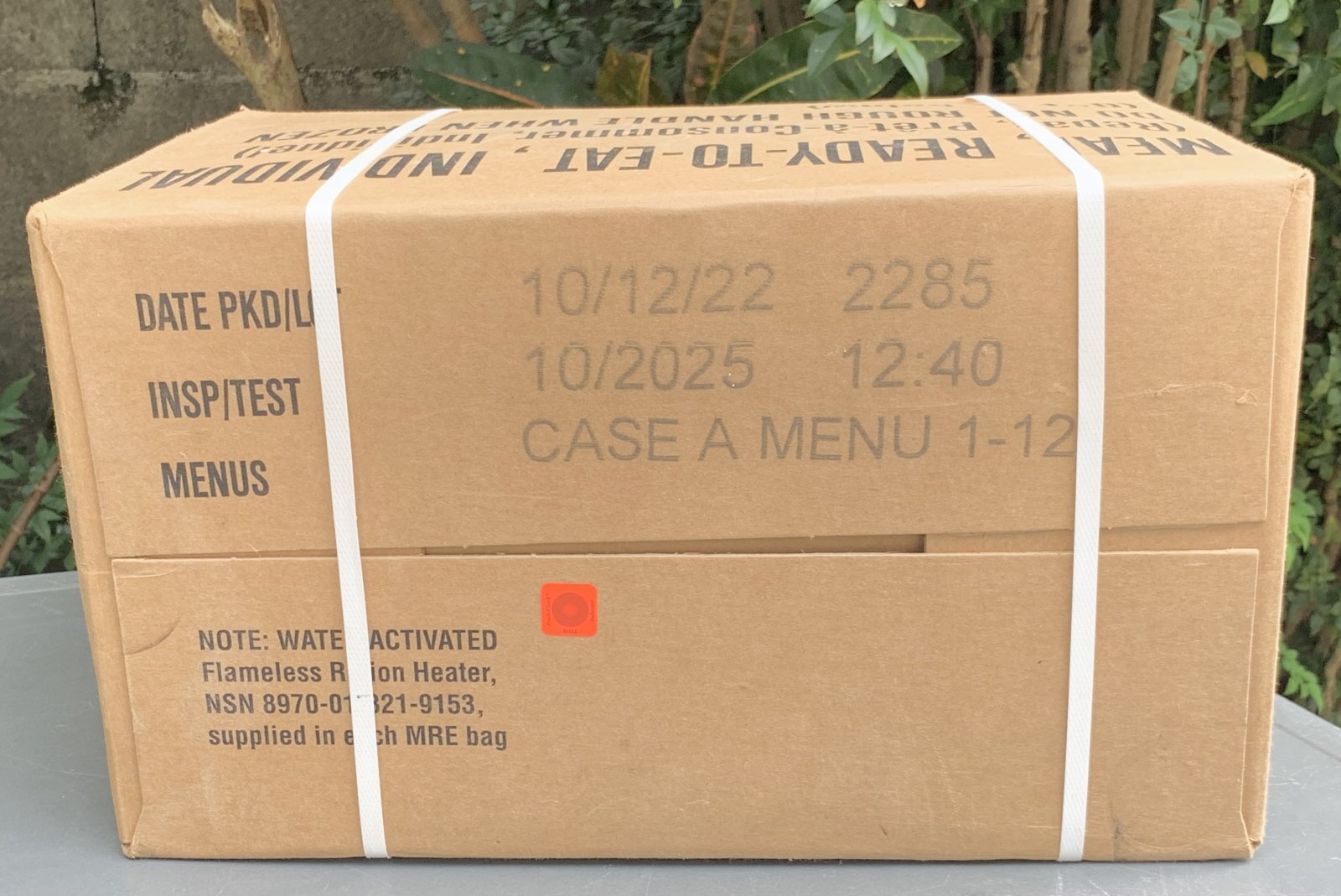 MRE レーション 2025年10月検品/2028年10月賞味期限 災害非常食 MRE レーション 2025年10月検品/2028年10月賞味期限 災害非常食